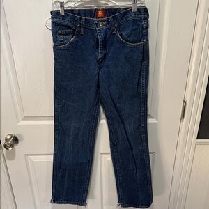 Wrangler Men's Deep Blue Straight Jeans